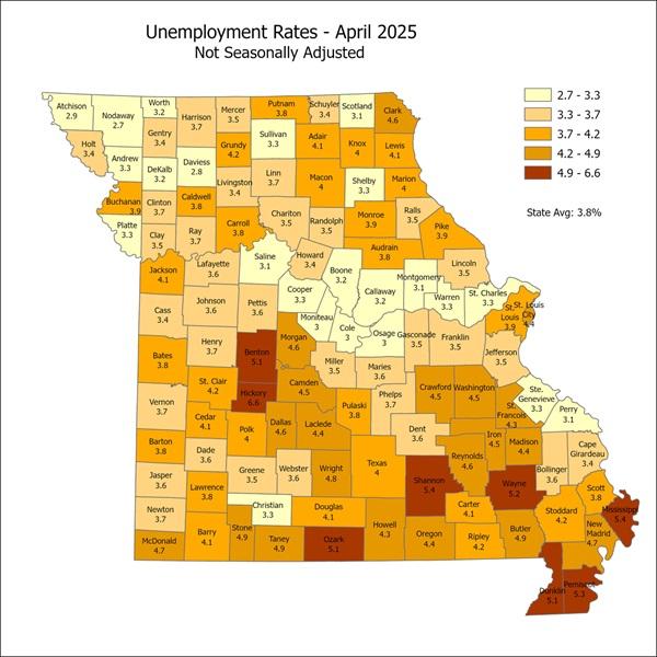 Unemployment Rates Map Jpg Image